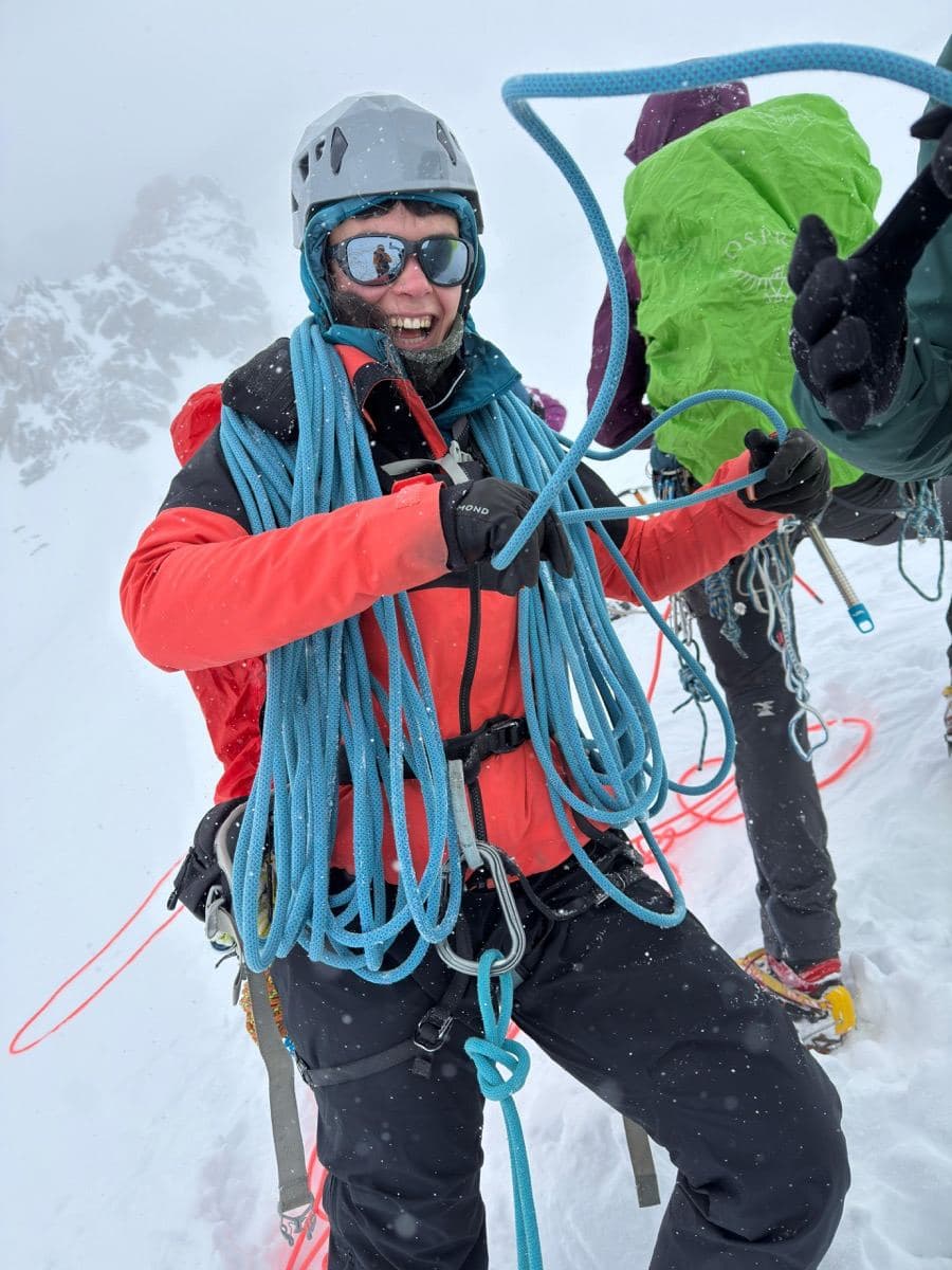 Woman climbing